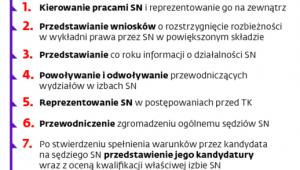Czym się zajmuje I prezes Sądu Najwyższego