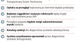 Przykładowe proponowane zmiany w przepisach dla stacji kontroli pojazdów