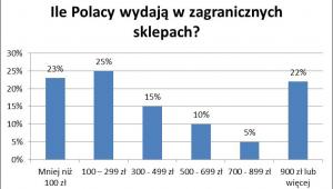 Ile Polacy wydają w zagranicznych sklepach