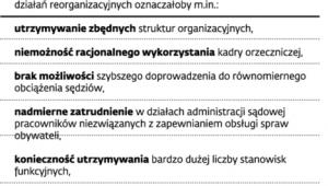 Dlaczego należało przeprowadzić reorganizację
