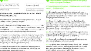 Wzory dokumentów w sprawie pracy zdalnej