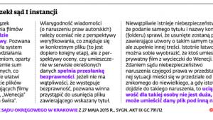 Co orzekł sąd I instancji