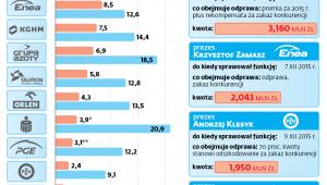 Przynajmniej 45 mln zł kosztowały w 2016 r. zwolnienia członków zarządu w kontrolowanych przez państwo spółkach