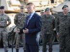 Szef MON: Poparcie utworzenia stałej bazy USA w Polsce przez Kongres jest znacznie bliższe