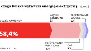 Z czego Polska wytwarza energię elektryczną